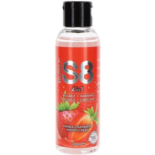 STIMUL8 - S8 4 IN 1 LUBRICANT STRAWBERRY-VANILLA 125 ML