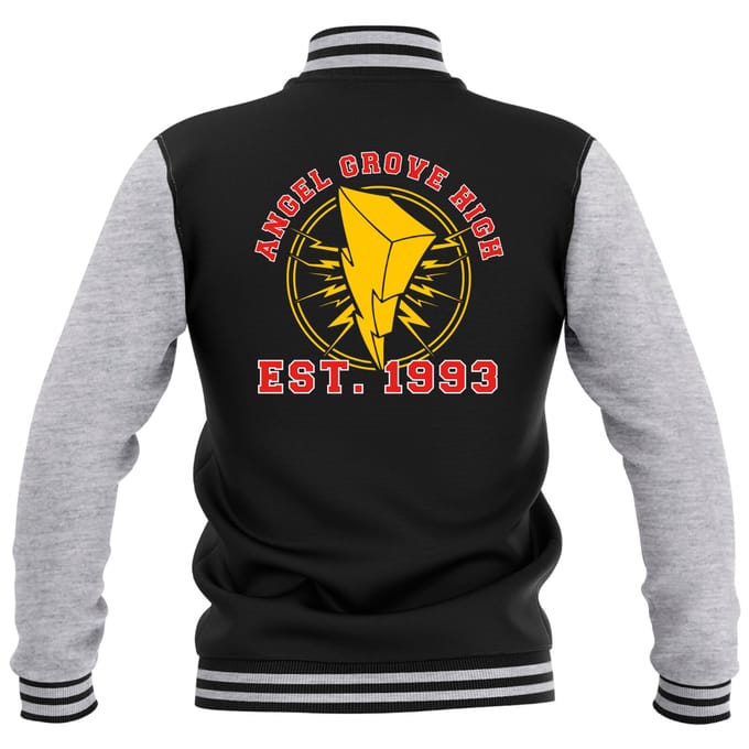 Power Rangers Power Rangers Bolt Patch Varsity Jacket - Zwart - XL - Zwart