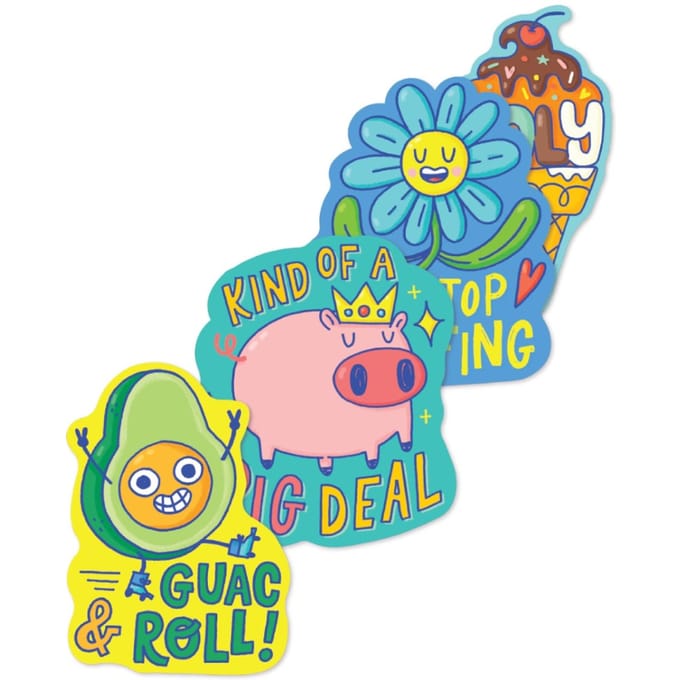 Ooly - Stickiville Stickers: Punny Pals - Vinyl (4 Die-Cut)