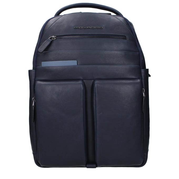 Piquadro Blauw Leren Rugzak