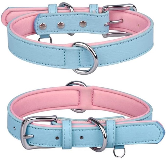 OmGoods - Dailygoody - Lederen Halsband - Verstelbare hondenhalsband