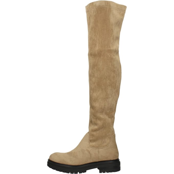 Sub55 - Overknee Laarzen Beige 36