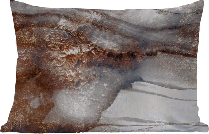 Buitenkussens - Tuin - Storm - Goud - Abstract - 50x30 cm