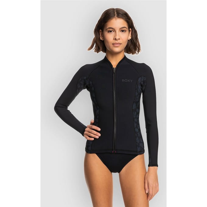 Roxy 1.0 Swell Series Zip Qlock Neopreen Jas zwart