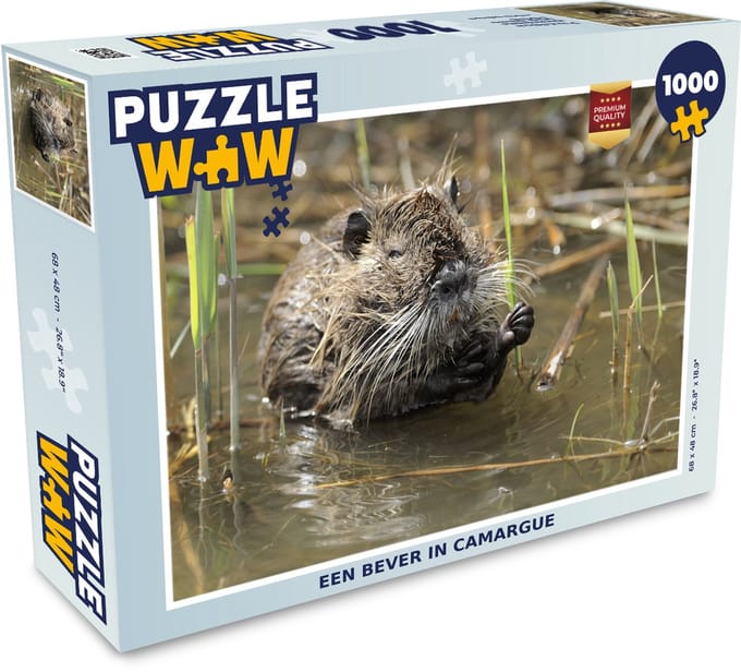 Puzzel Een bever in Camargue - Legpuzzel - Puzzel 1000 stukjes volwassenen