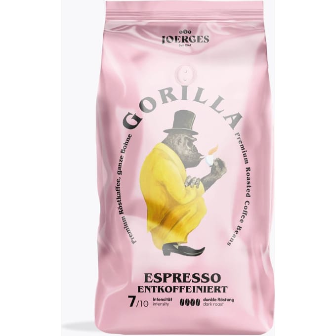 Gorilla Espresso zonder cafeïne 1kg