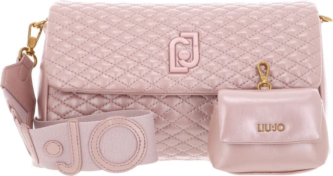 LIU JO Schoudertas Achala Crossbody Rose Smoke Metallizz Roze
