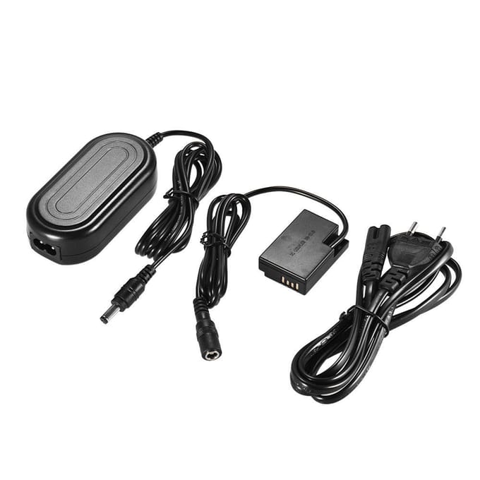 AC Stroom Dummy Batterij Adapter Lader voor Canon 200D 800D 750D 760D EU Plug black