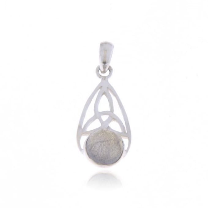 SilverGems Zilveren hanger met Labradoriet edelsteen