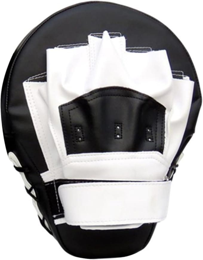Boksbal Focus Mitt - Trainingsmateriaal - Vechtsport Training - Dikke Stevige Vulling - 25x19x5CM - Zwart