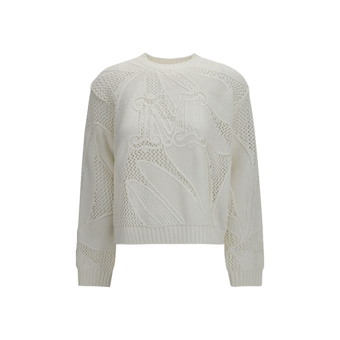 Max Mara Witte Katoenen Sweatshirt