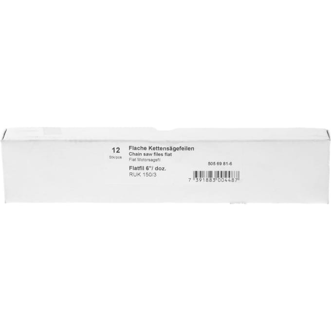 Husqvarna platte vijl 6" 12 stuks