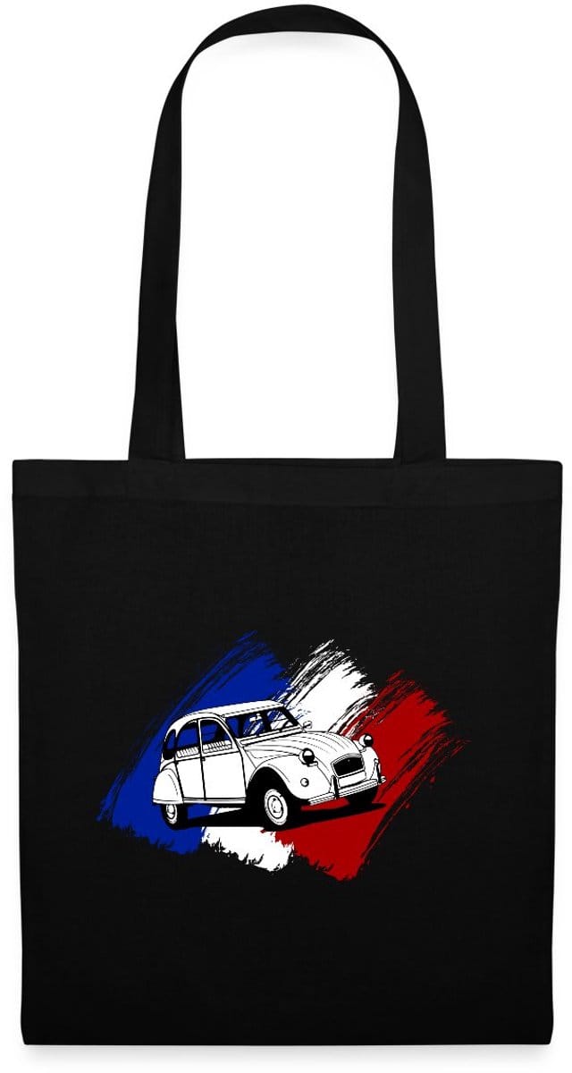 Citroën 2CV Model Franse Vlag Tas Van Stof Schoudertas