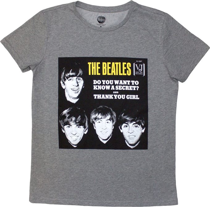 The Beatles - VJ Secret Sleeve Dames T-shirt - M - Grijs