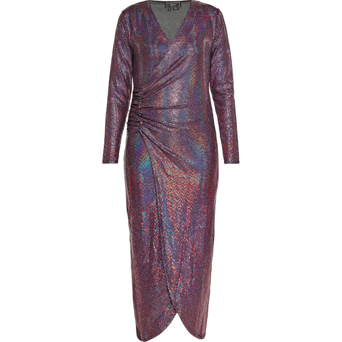 Faina Jurk Dames Roze Veelkleurig