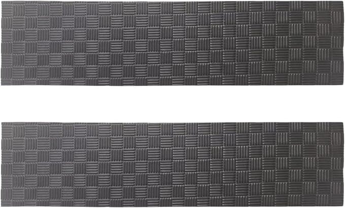 Fietsmat - Hometrainer mat - Thuis sporten - Schokabsorberend - 2 stuks - Zwart grijs