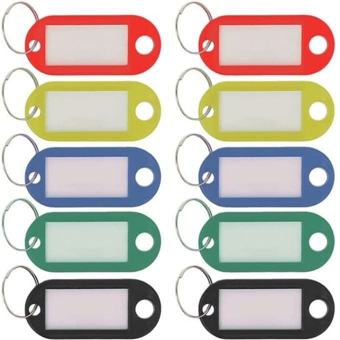 Westcott sleutelhanger - 10 stuks in polybag - met verwisselbaar etiket - AC-E10655