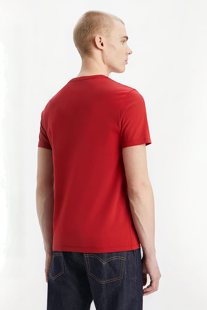 Levi's Ss Basic T-shirt Red Size: M | Basic T-Shirts Outlet | Heren | Rood