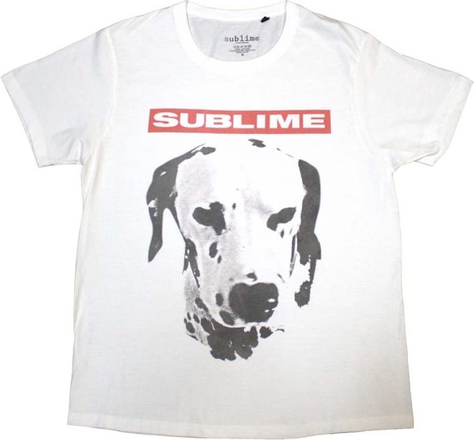 Sublime - Dog Heren T-shirt - XL - Wit