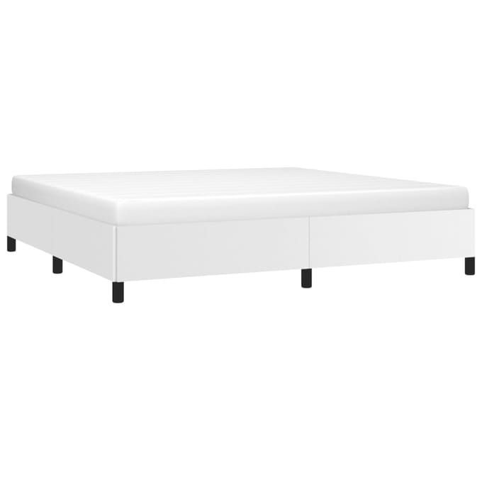 vidaXL - Bedframe - kunstleer - wit - 200x200 - cm