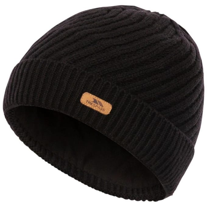 Trespass Dames/Dames Gedraaide Gebreide Beanie (Zwart)