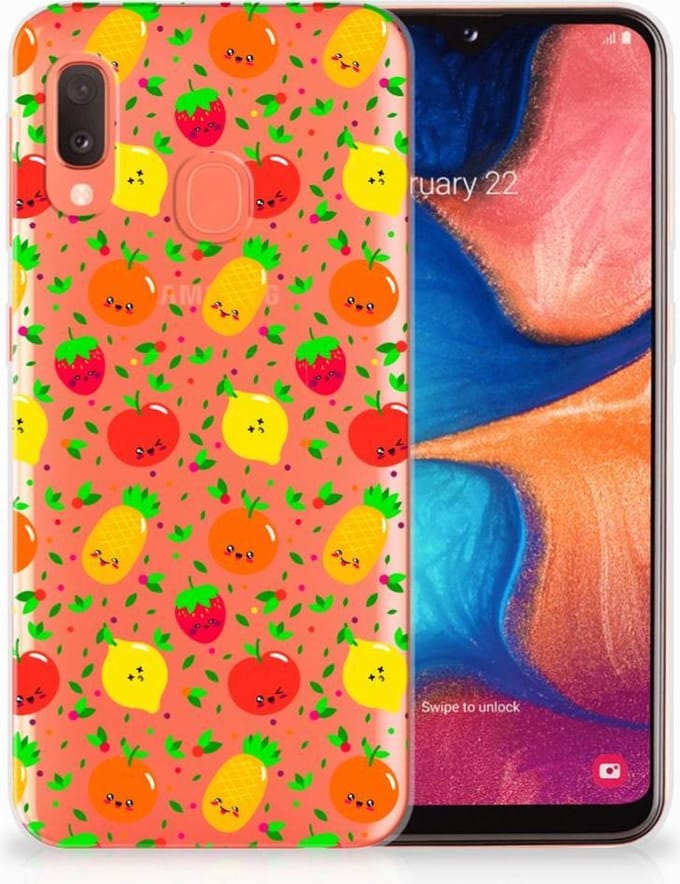 Samsung Galaxy A20e Siliconen Case Fruits
