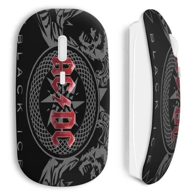 Draadloze Muis - Acdc - Muziek Rock - Zwart - Wifi USB-stick - Compatibel met Mac en PC