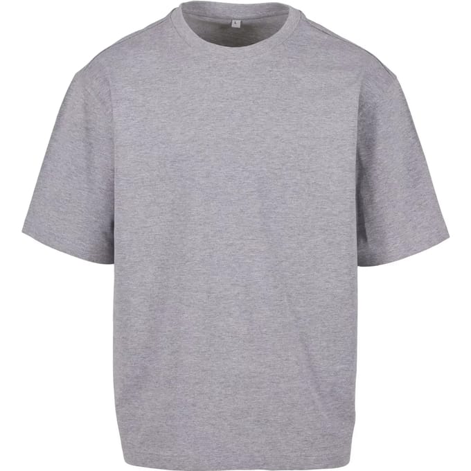 Build your Brand Loose Fit Tee BY391 - Heather Grey - S