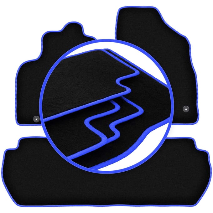 CARLUX-BLUE automatten voor: Citroen Berlingo II 5-zits (2008-2018)