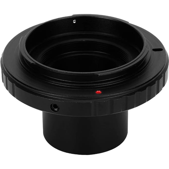 Adaptateur de monture de télescope astronomique 1,25 pouces, anneau T SLR pour objectif d'appareil photo Nikon black