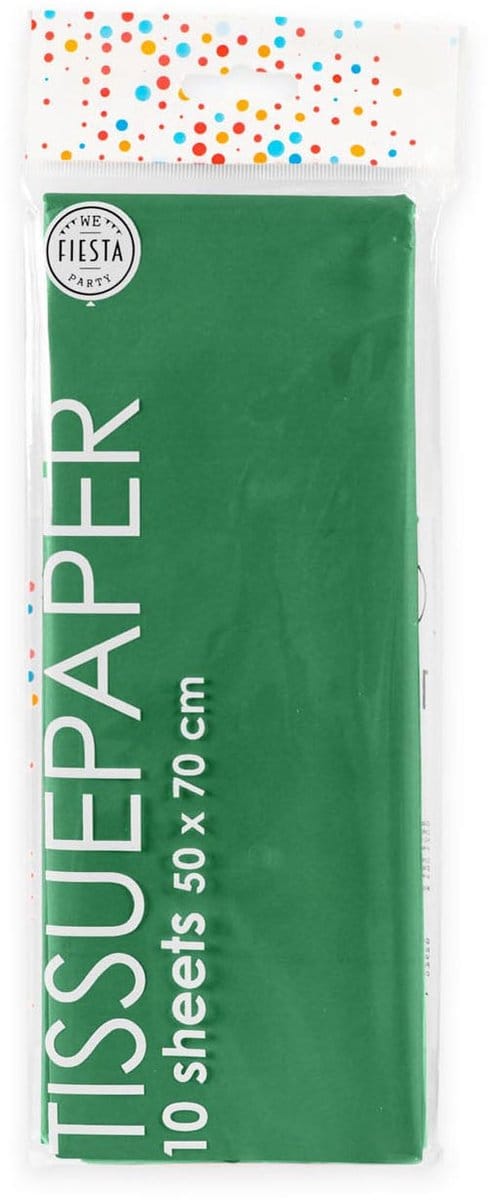 Globos - Tissue Paper 10 Sheets Xmas Green 50x70cm