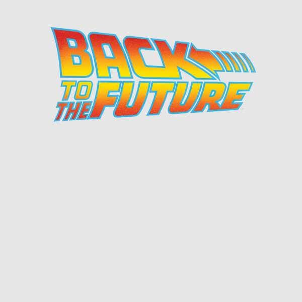 Back To The Future Classic Logo Hoodie - Grey - S