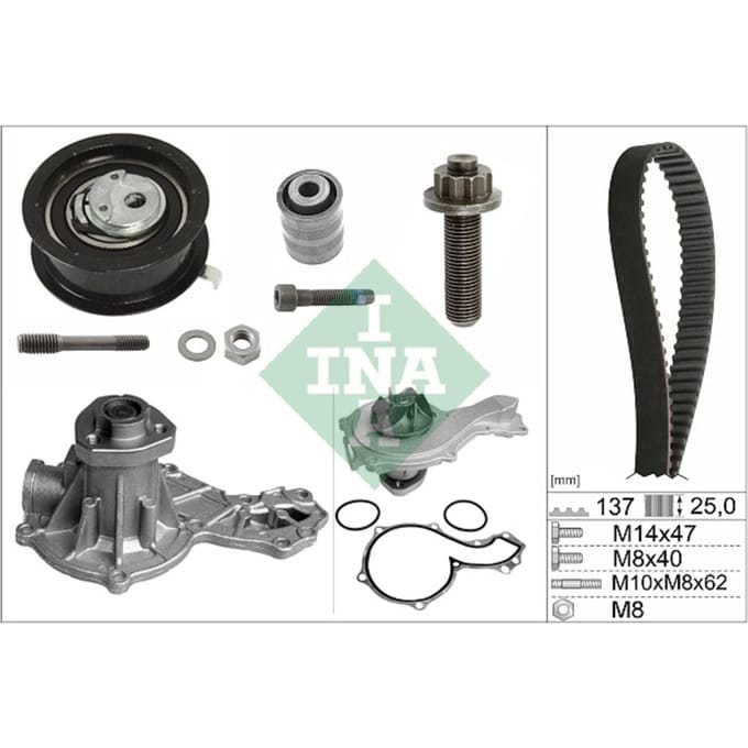 Schaeffler Ina Waterpomp + distributieriem set INA 530 0377 30