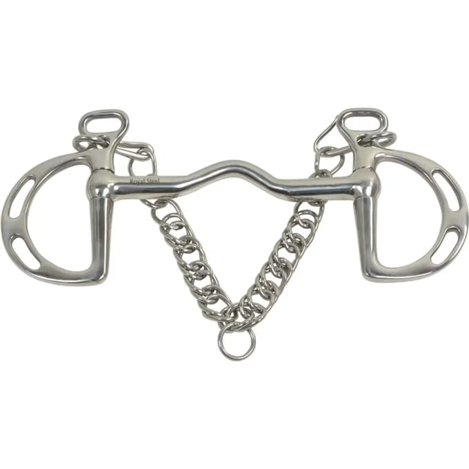 Bit met riemketting voor paard HorseGuard Kimblwick
