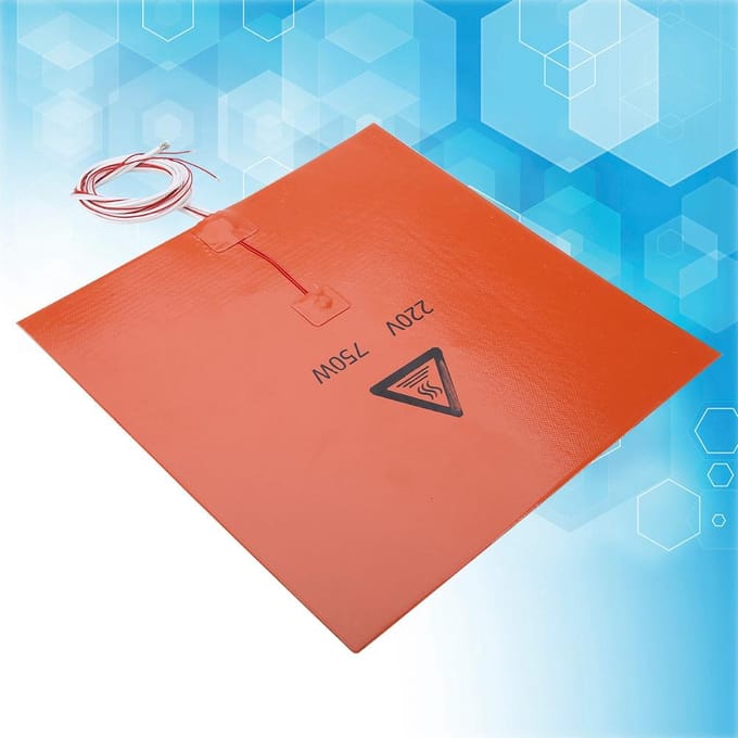 3D Printer Accessoires Siliconen Hot Verwarmd Bed Verwarmingskussen (220V 750W 300*300mm) red