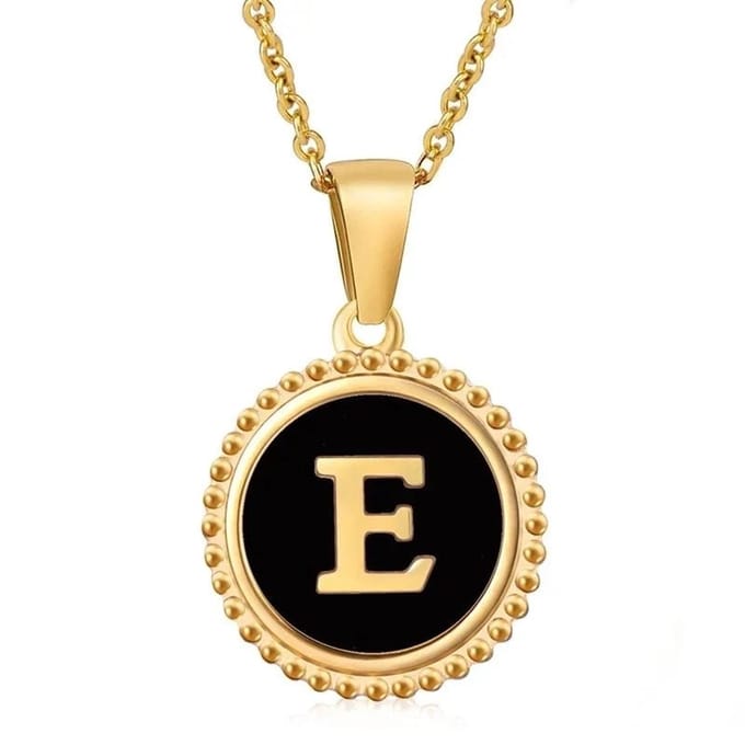 Aramat Jewels -Halsketting met initialen E- Goudkleurige dames ketting