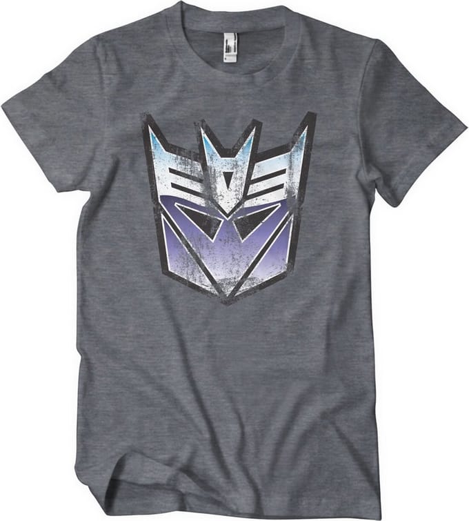 Transformers Distressed Decepticon Shield T-shirt Dark/Heather