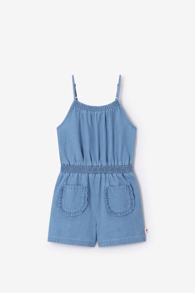 Sissy-Boy - Blauwe denim playsuit
