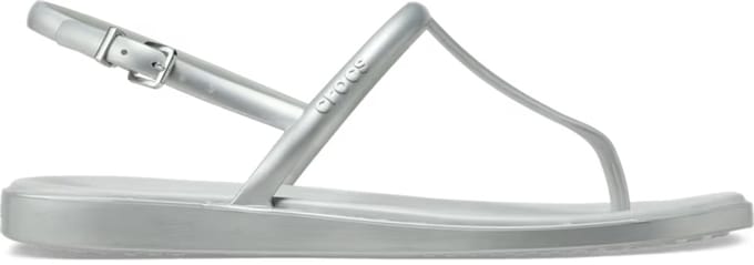 Crocs Miami Metallic Thong Flip Chalk Maat 42/43 US 11