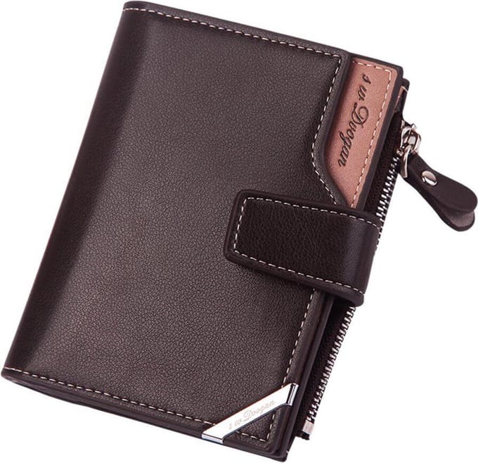 BAZORO® Portemonnee Billfold Bruin