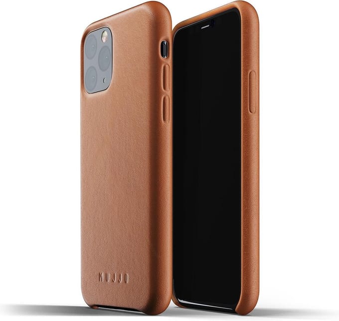 Mujjo Full Leather Case for iPhone 11 Pro - Bruin Tan Cognac