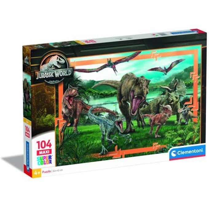 Clementoni - Kinderpuzzel - 104 Stukjes - Jurassic World - Puzzel Vanaf 6 Jaar