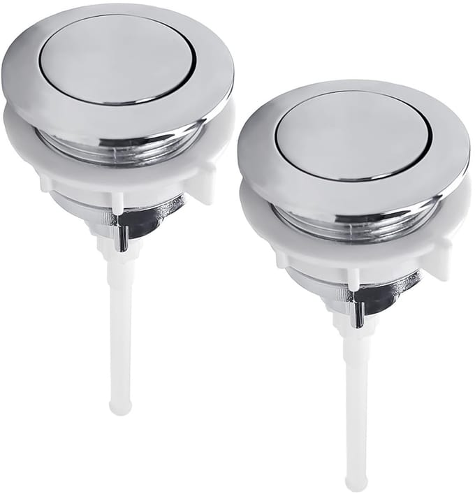 Dailygoods - Set van 2 Toiletspoelknoppen voor Eenvoudige Montage