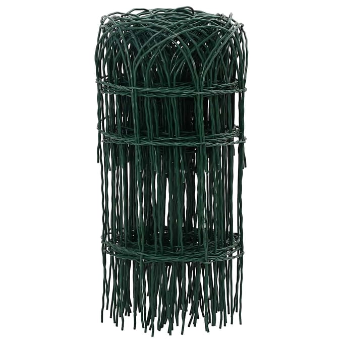 vidaXL-Borderafscheiding-10x0,4-m-gepoedercoat-ijzer