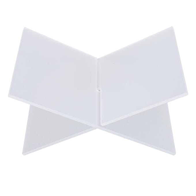 Acryl Boekhouder Transparant Multifunctioneel Open Boek Display Stand voor Koffieshops white