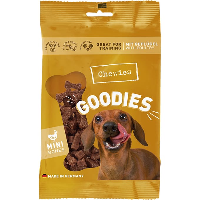 125g Mini Botjes (semi-moist) Gevogelte Chewies Hondensnacks
