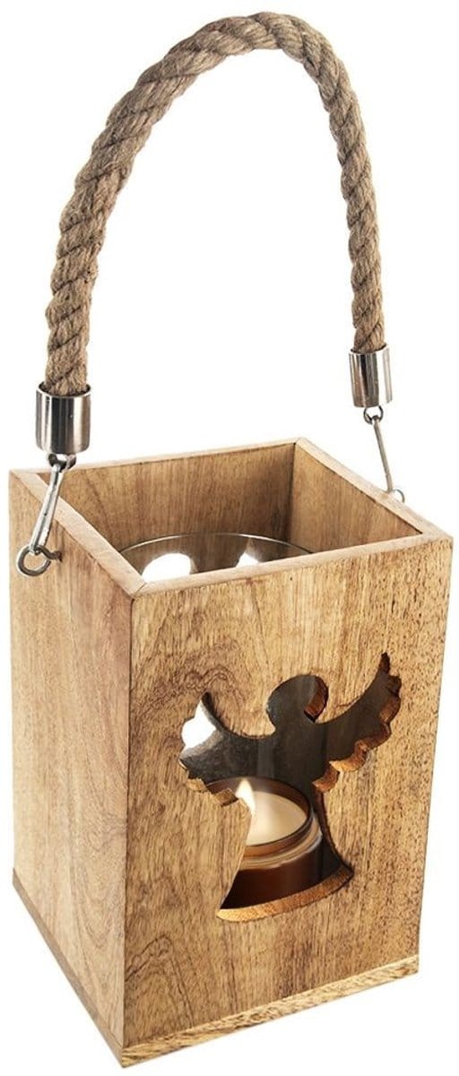 Orion - Houten Lantaarn - Engel - 20,5 cm