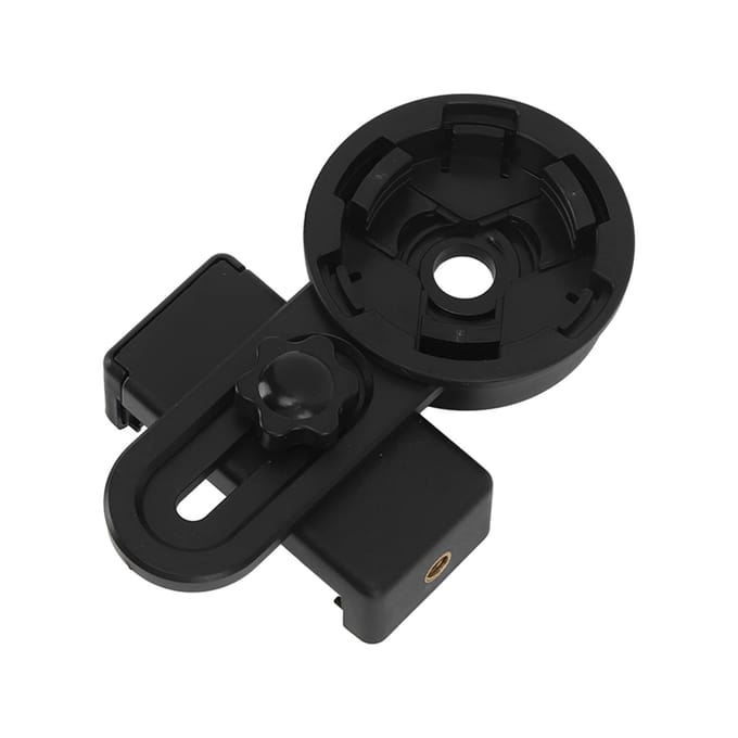 Adaptateur de support de télescope pour téléphone portable, adaptateur universel pour smartphone pour la photographie au télescope black