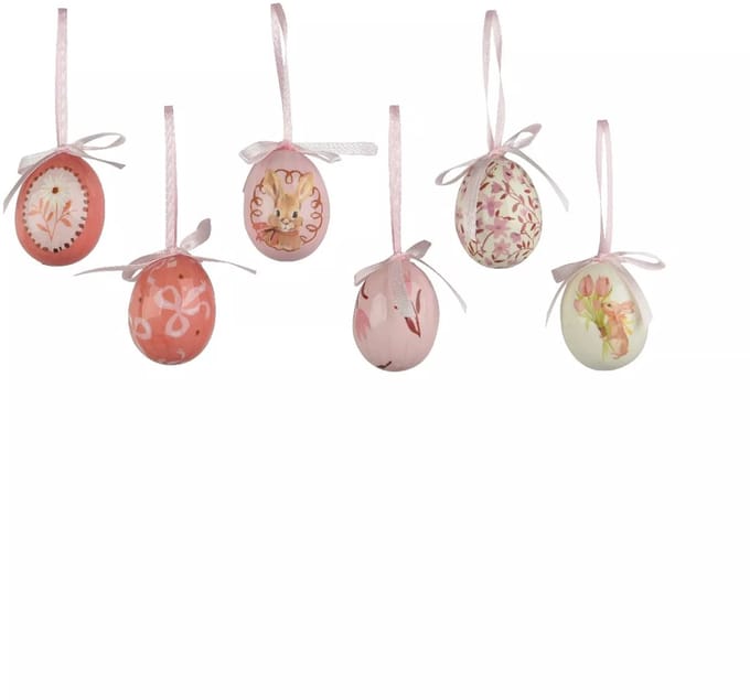 Decoris Hangdecoratie ei foam roze | voor paastak en kransen