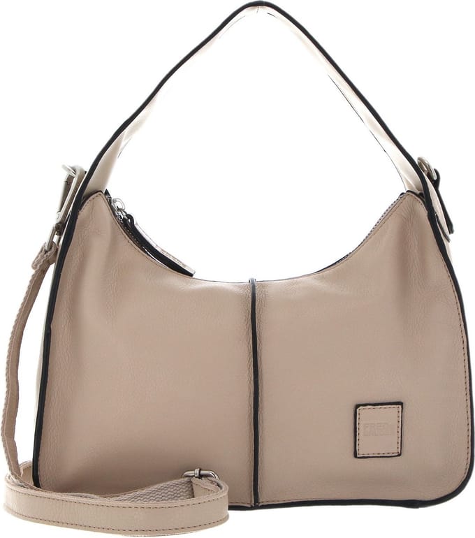 FREDsBRUDER Leren Schoudertas FB Hand bag Marble Beige